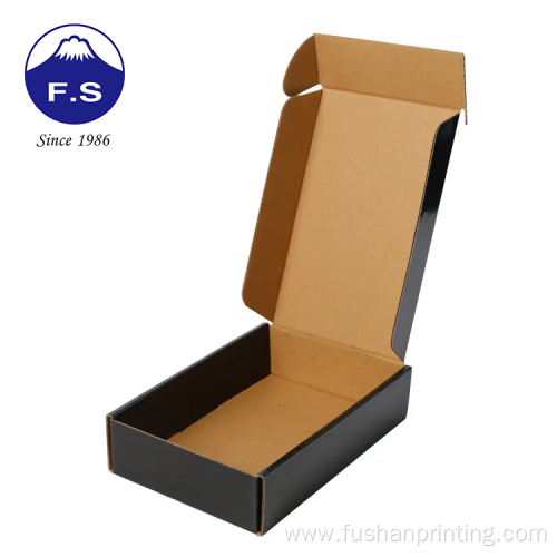 Printing black matte eco friendly mailer shipping box